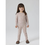 Name It Shadow Gray Small Flowers Nmfwang Ull Needle Ls Topp Noos