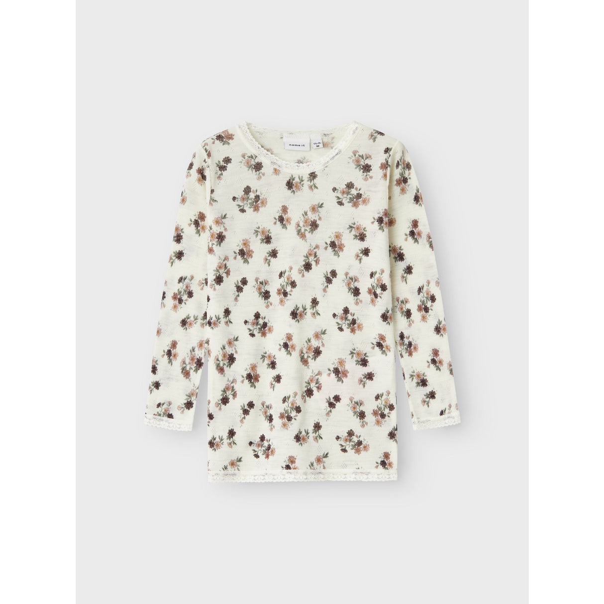 Name It Snow White Wang Ull Needle Bluse Noos