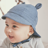 Huttelihut Della Robbia Blue Summer Lue Ears Muslin