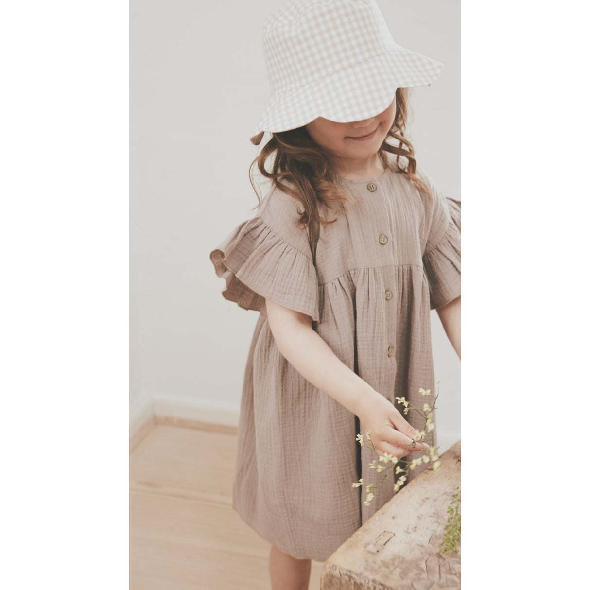 Huttelihut White Pepper Kjole Ss Woven Check