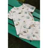 Petit Piao Eggnog Camper Aop Ppsun S_S Tee