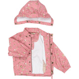 Petit Piao Dusty Rose Strawberry AOP PPDai Regntøy Sett W. Susp.