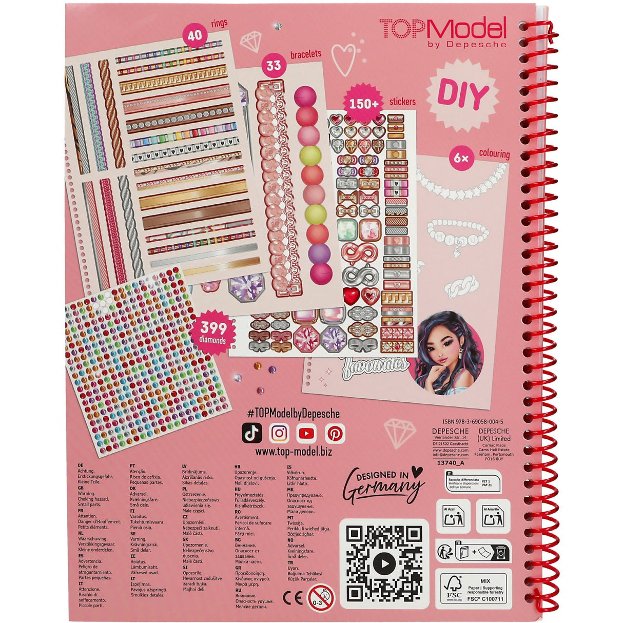 TOPModel Bling Bling Farge Bok