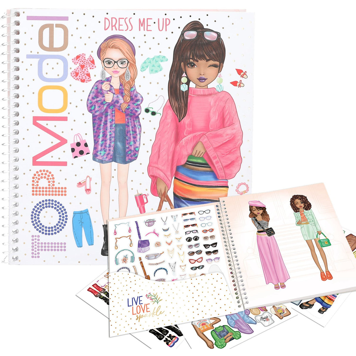 TOPModel Dress Me Up Stickersbog
