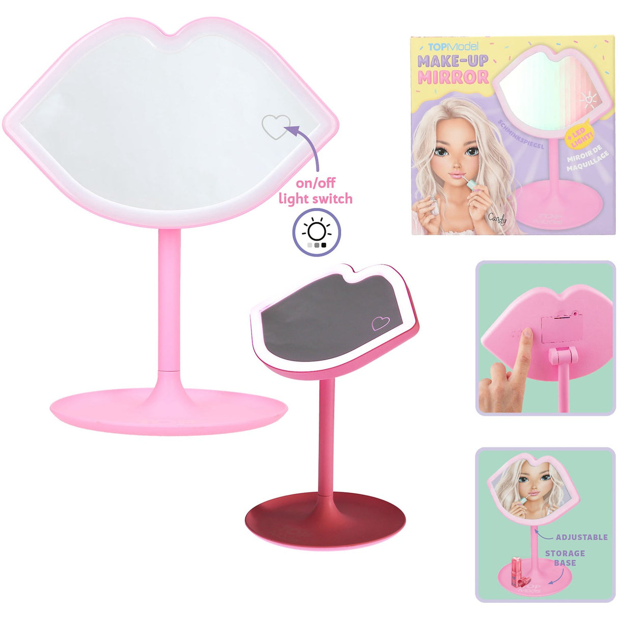 TOPModel Candy Glam Make-Up Speil M/LED