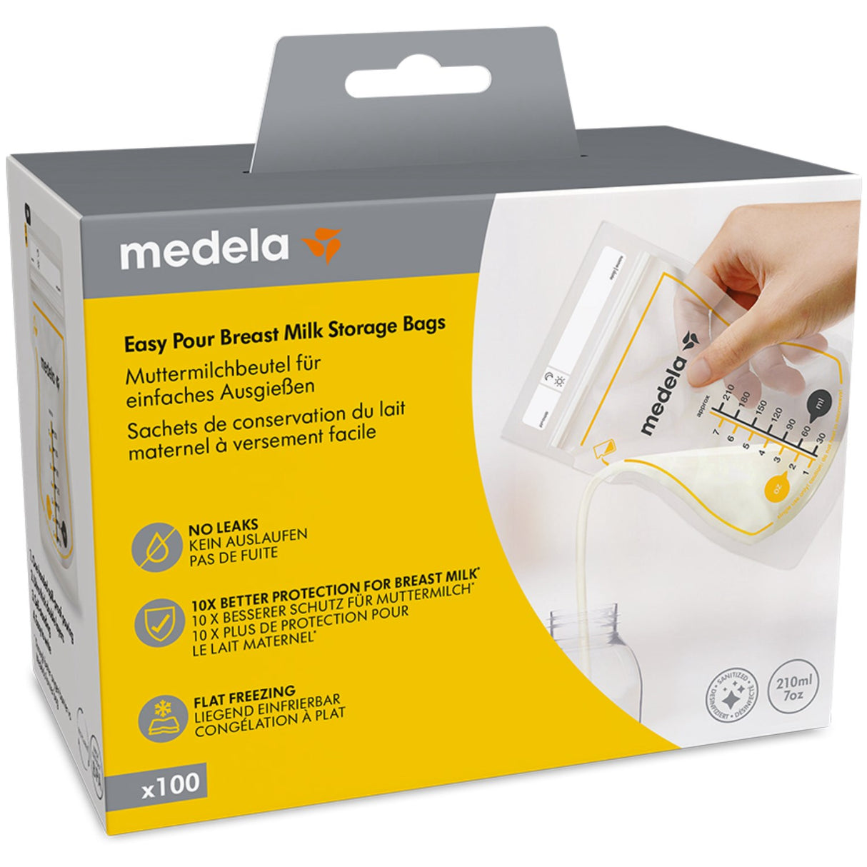 medela Easy Pour Oppbevaringsposer Til Brystmælk