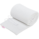 babybay® White Seng Bumper Waffle Piqué Honeycomb