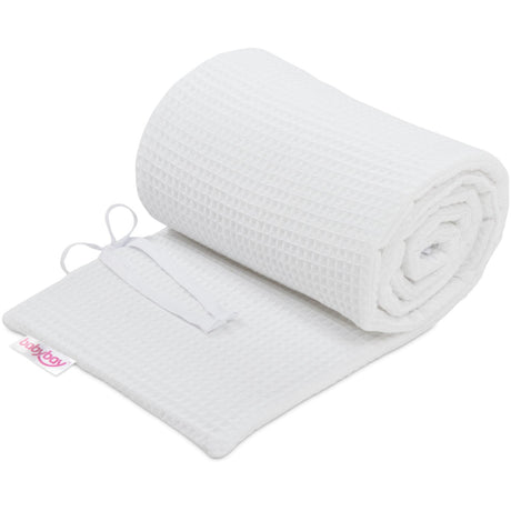 babybay® White Seng Bumper Waffle Piqué Honeycomb