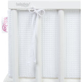 babybay® White Seng Bumper Waffle Piqué Honeycomb