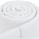 babybay® White Seng Bumper Waffle Piqué Honeycomb