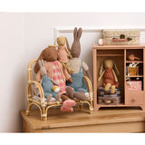 Maileg Kanin, Størrelse 2 - Cremegul - Strikket Kjole