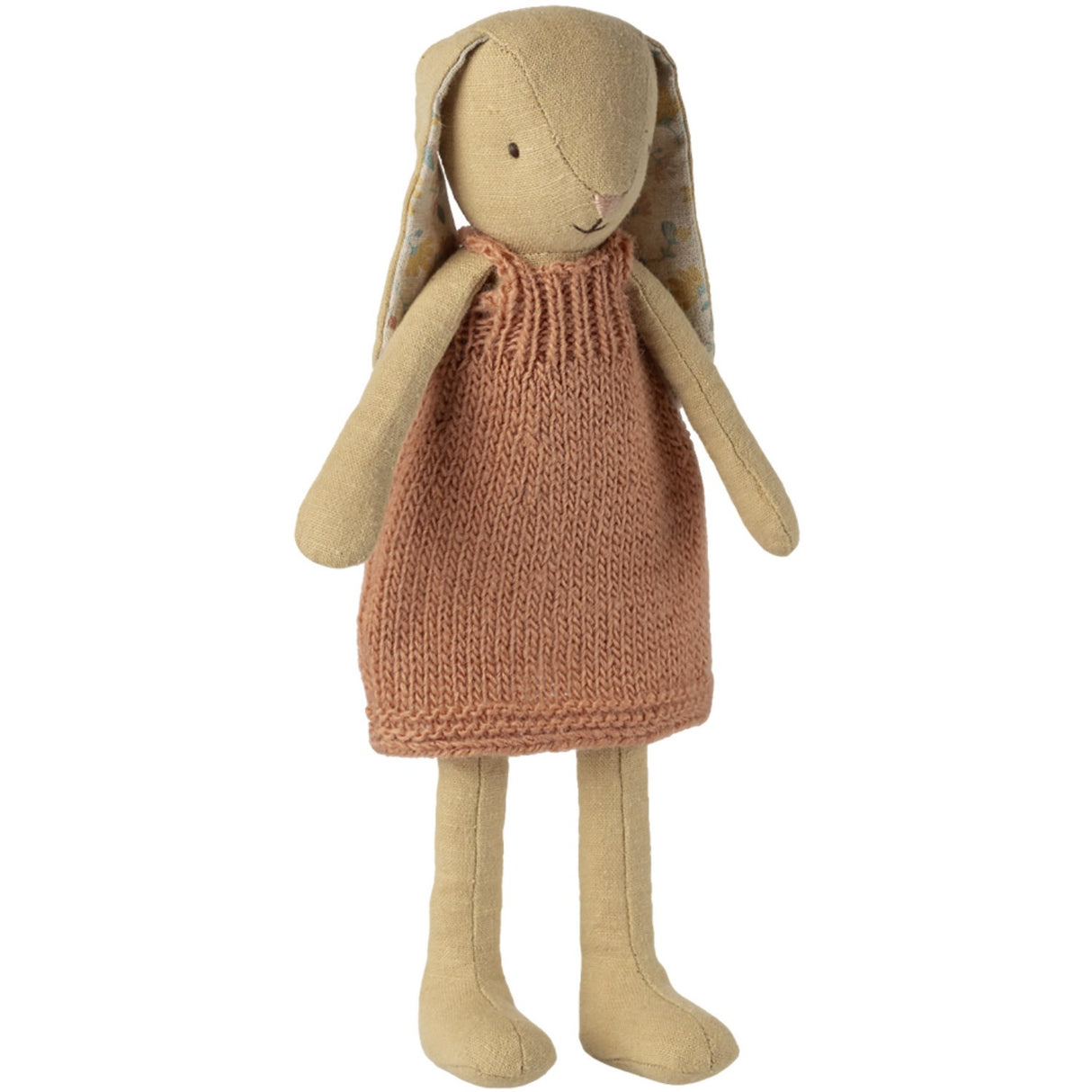 Maileg Kanin, Størrelse 2 - Cremegul - Strikket Kjole