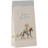 Maileg Papirspose - Happy Birthday - Cowboy, 12 Stk.
