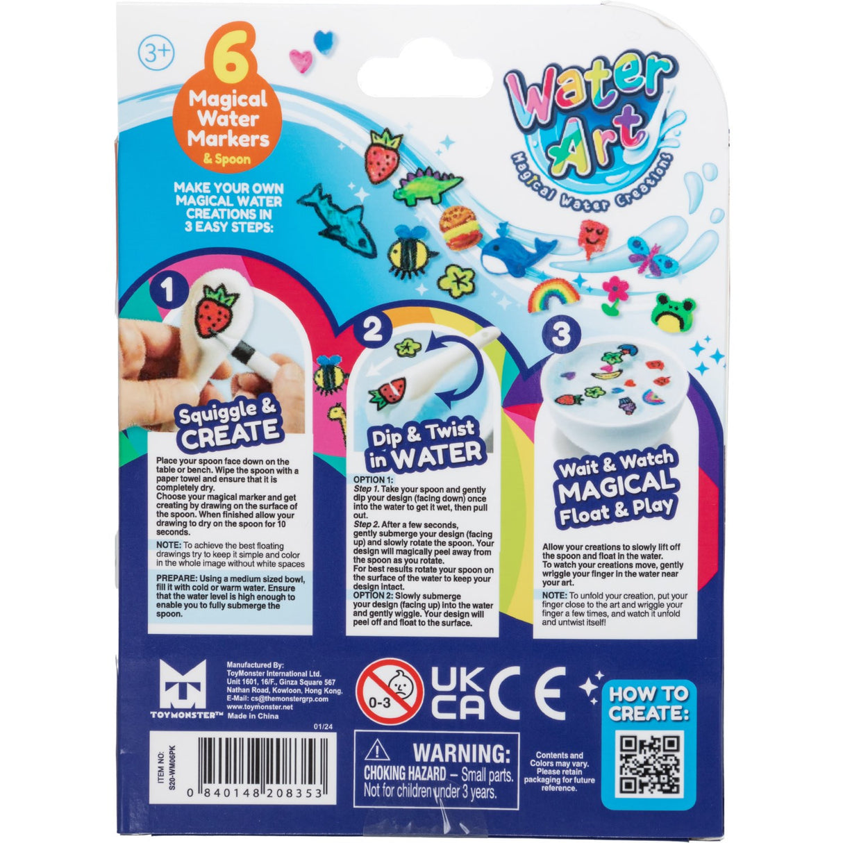 Water Art Sett Med 6 Markører