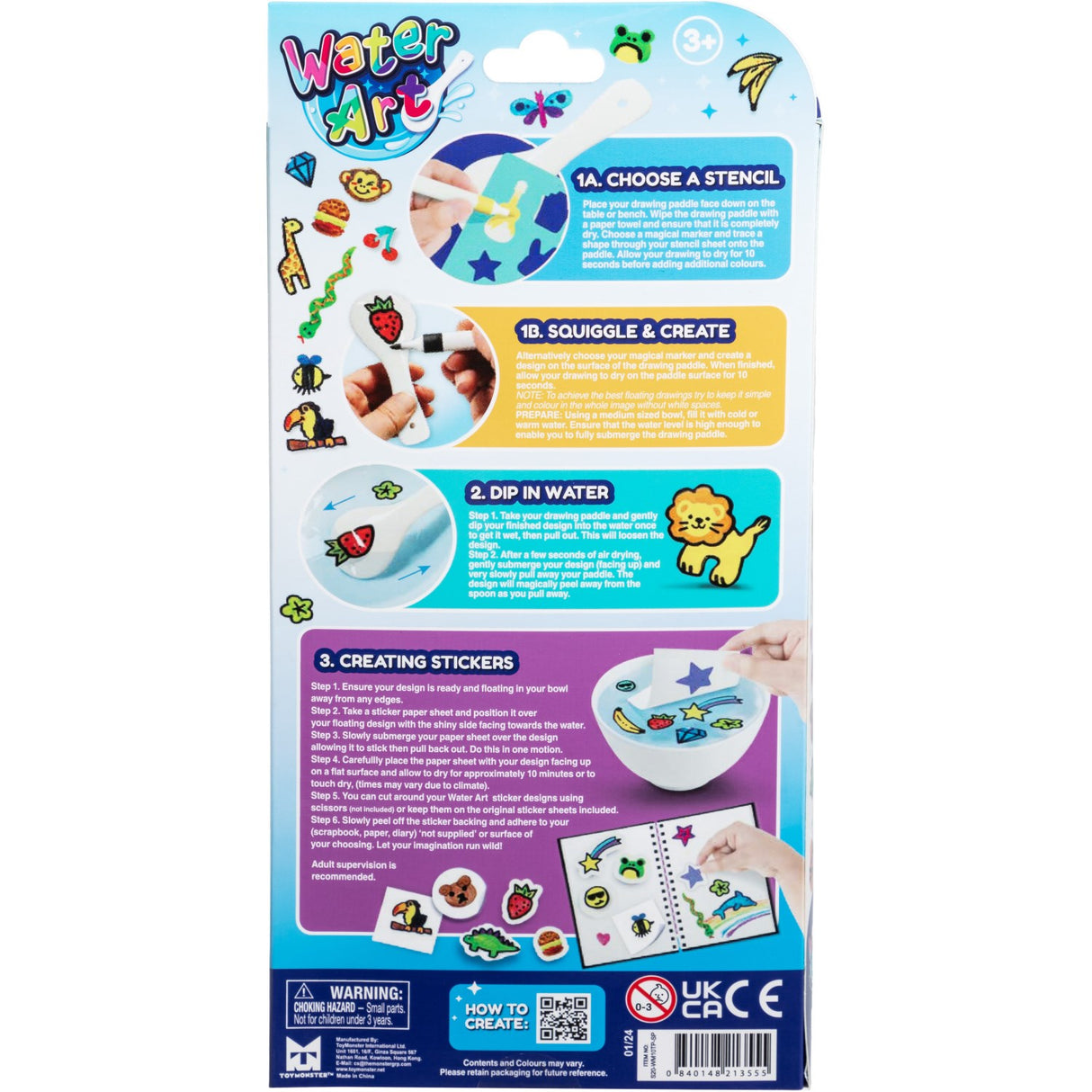 Water Art Klistremerke Sett Med 10 Markører