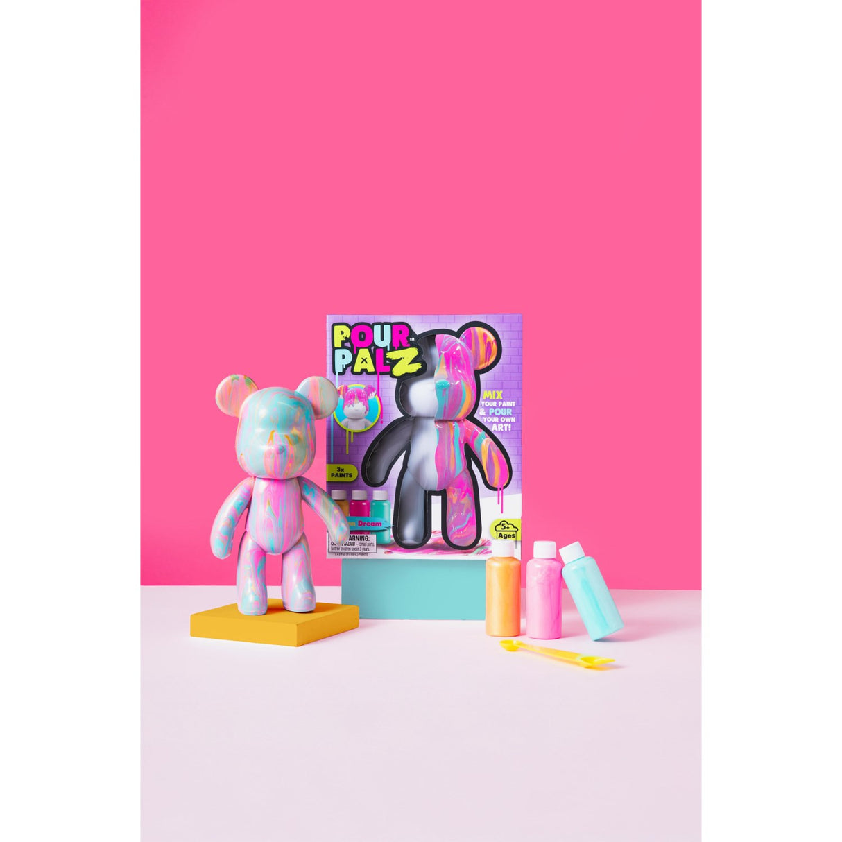 Pour Palz Diy Paint Bear Golden Dream