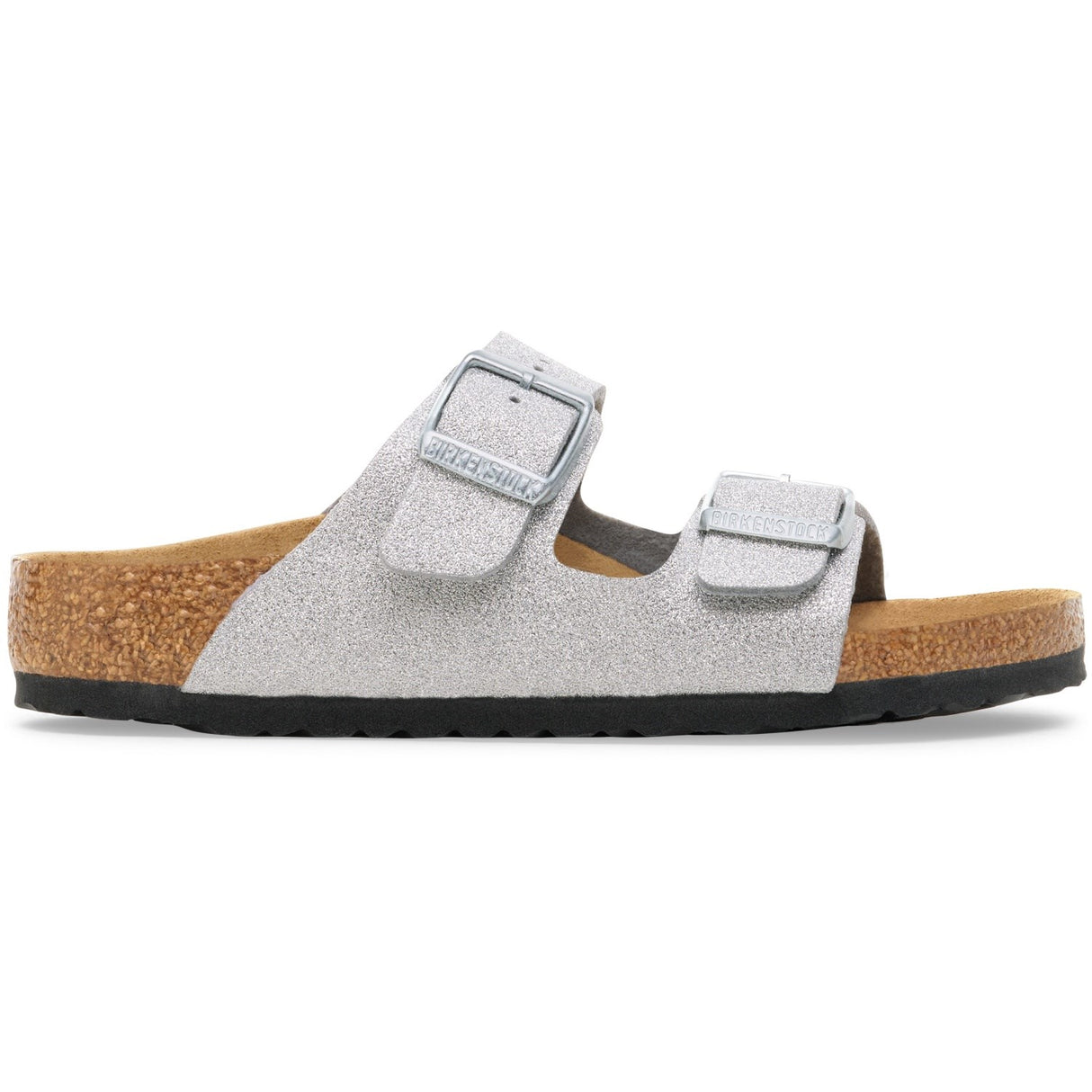 Birkenstock Shiny Glitter Silver Arizona Kids SYN
