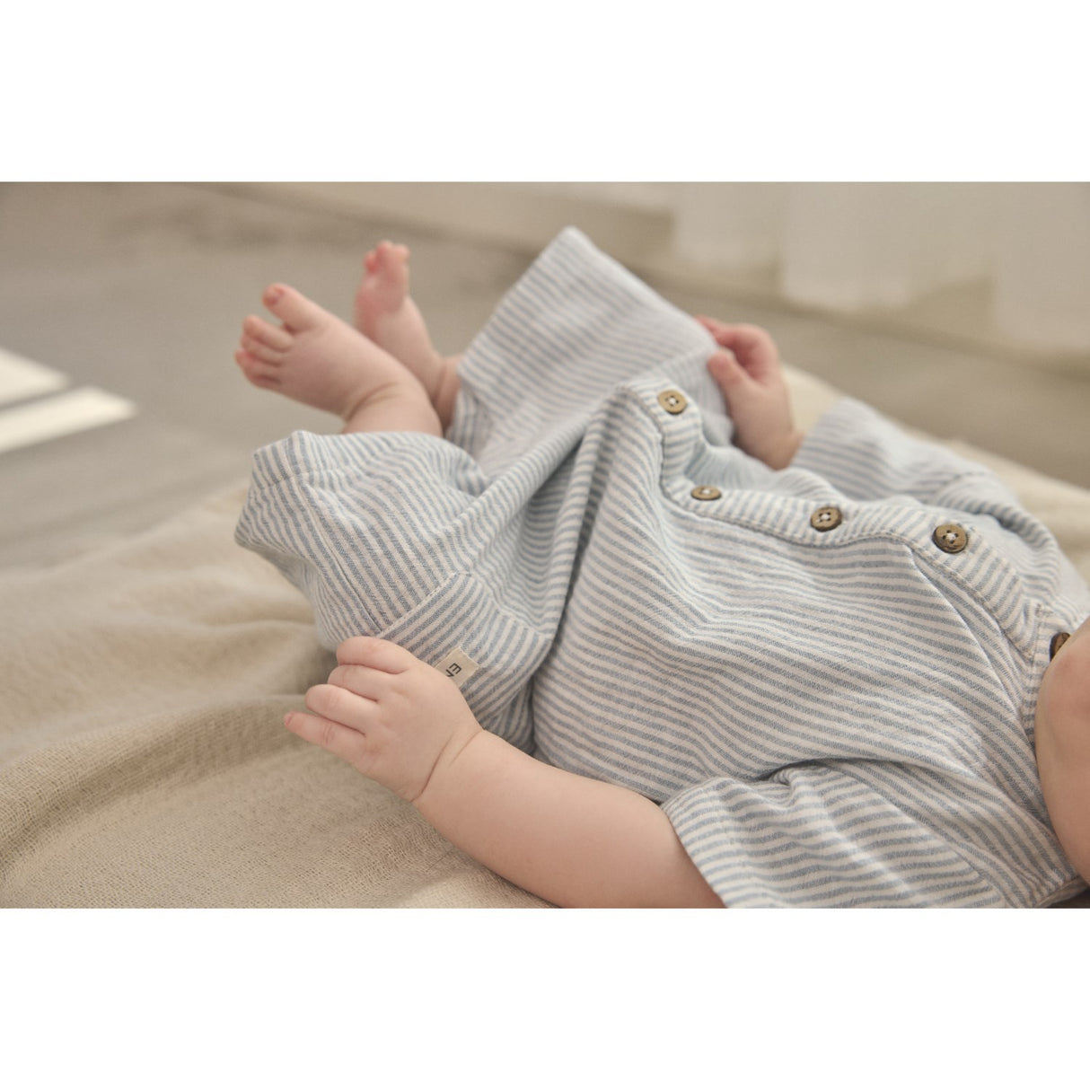 En Fant Citadel Playsuit Muslin Stripe