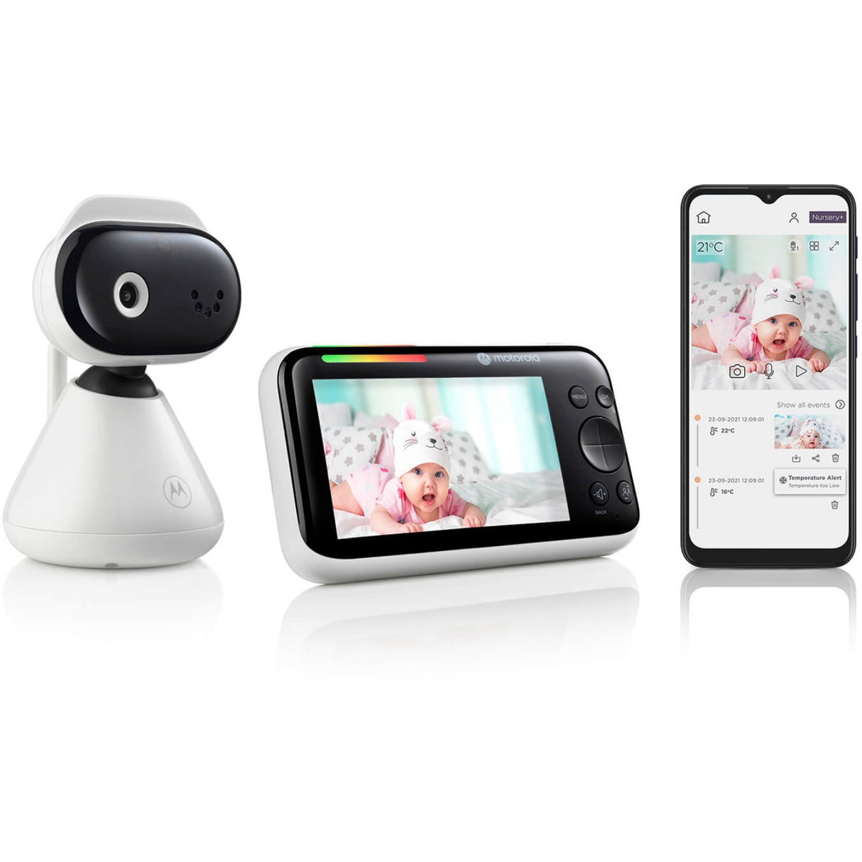 Motorola Hvid, Sort PIP1500 Connect Babyalarm