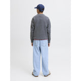 Jack & Jones Junior Dark Grey Melange Jornorrebro Strikk Crew Neck Ln Jnr