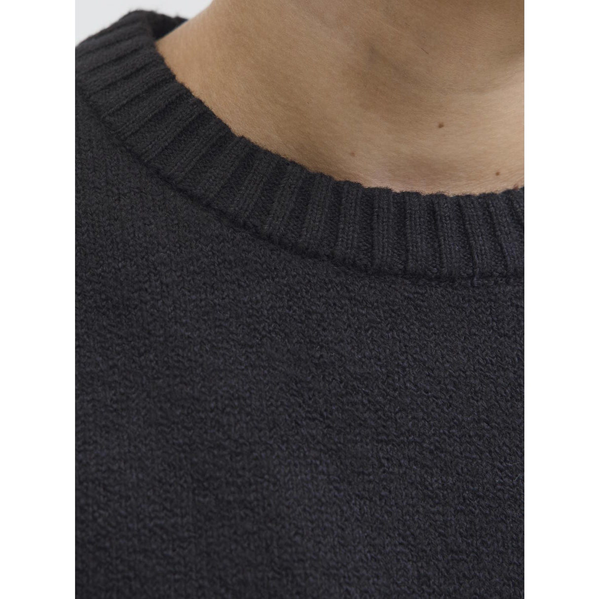 Jack & Jones Junior Black Jornorrebro Strikk Crew Neck Sn Jnr