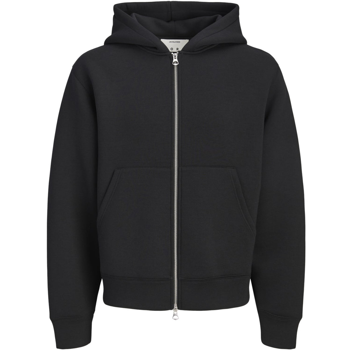 Jack & Jones Junior Black Jcolegacy Sweat Scuba Zip Hette Sn Jnr