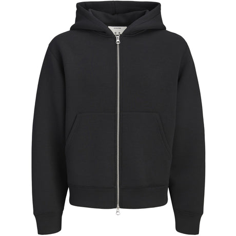 Jack & Jones Junior Black Jcolegacy Sweat Scuba Zip Hette Sn Jnr