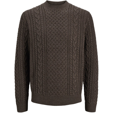 Jack & Jones Junior Ganache Melange Jprblucallum Cable Strikk Crew Neck Jnr