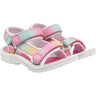 Color Kids Begonia Pink Colorblock Sandaler M/ Borrelås