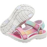 Color Kids Begonia Pink Colorblock Sandaler M/ Borrelås