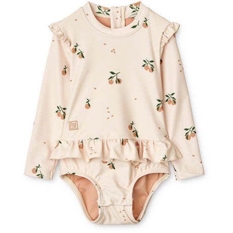 LIEWOOD Peach / Sea Shell Sille Baby Printed Badedrakt