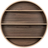 Curve Lab Walnut Round Hylle