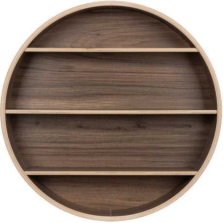 Curve Lab Walnut Round Hylle