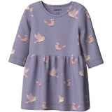 Name It Heirloom Lilac Birds Nbfvandora Ls Kjole Box