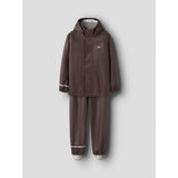 Name It Seal Brown Nkndry10 Rain Sett Fo Noos
