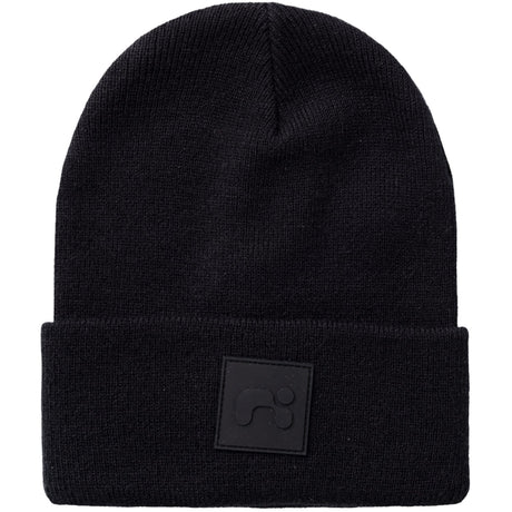 Name It Black Nknmalik Strikk Beanie Badge1