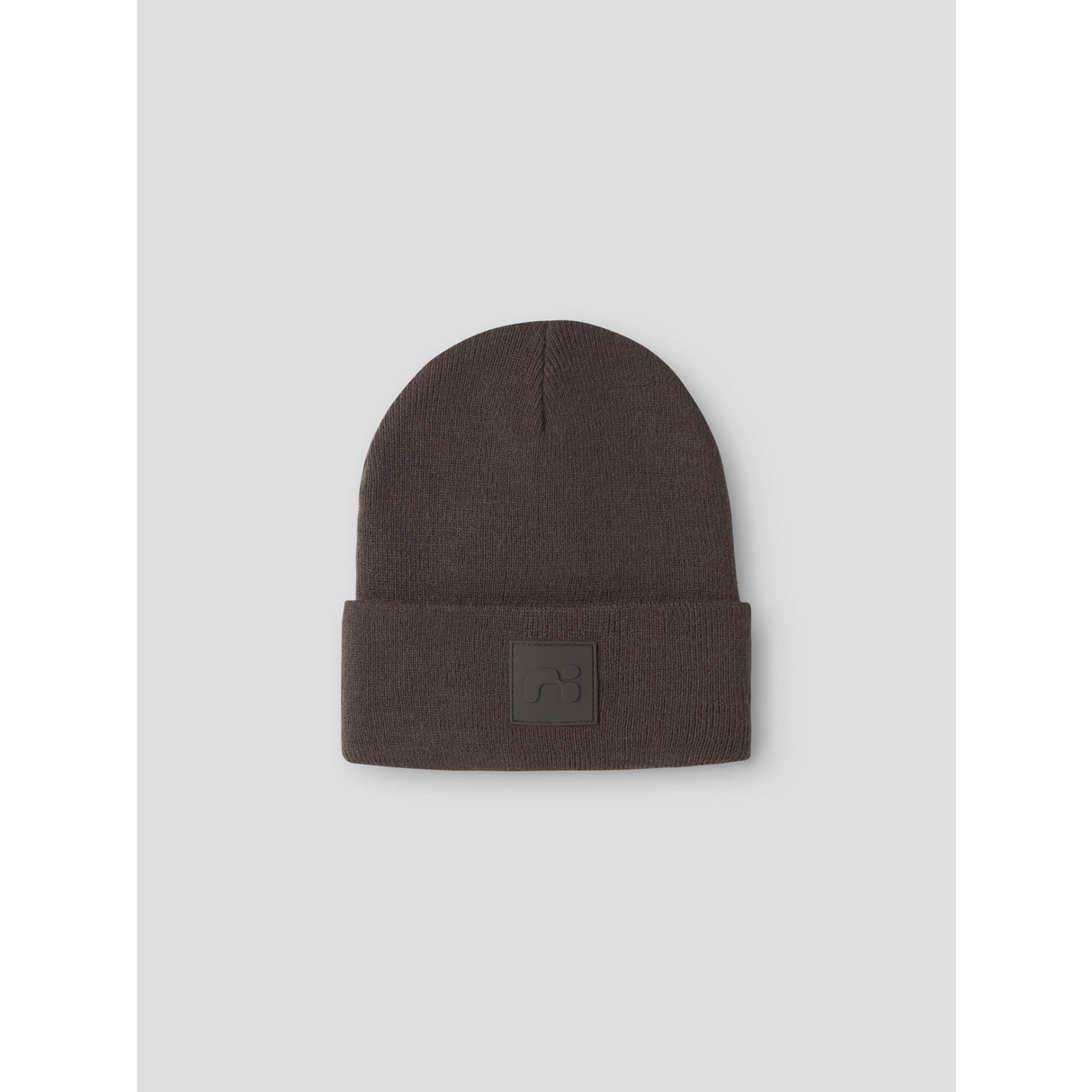 Name It Seal Brown Nknmalik Strikk Beanie Badge1