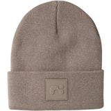 Name It Silver Mink Nknmalik Strikk Beanie Badge1