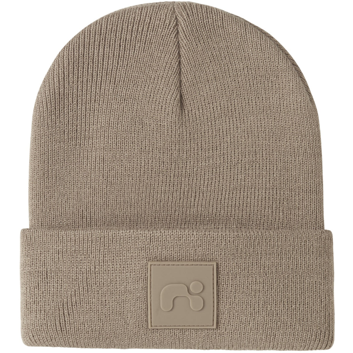 Name It Silver Mink New Badge Nmnmalik Strikk Beanie Badge1