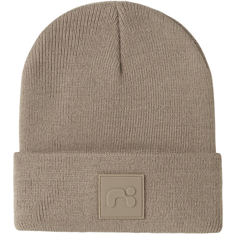Name It Silver Mink New Badge Nmnmalik Strikk Beanie Badge1