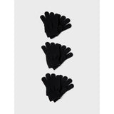 Name It Black Nmnmagic Strikk Hansker 3P