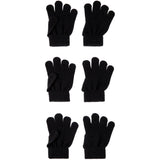 Name It Black Nmnmagic Strikk Hansker 3P