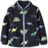 Name It Dark Sapphire Dino Nmmmeeko Fleece Jakke Aop2 Noos