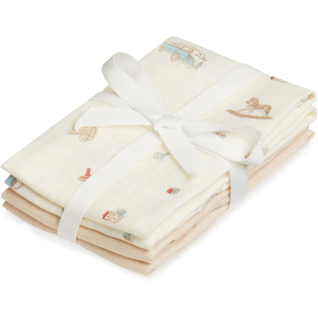 Cam Cam Copenhagen Vintage Toys Wash Cloth 4-Pakke