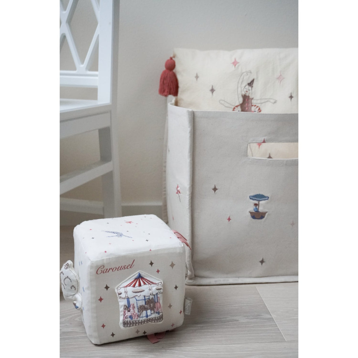 Cam Cam Copenhagen Carousel Canvas Oppbevaring Kurv