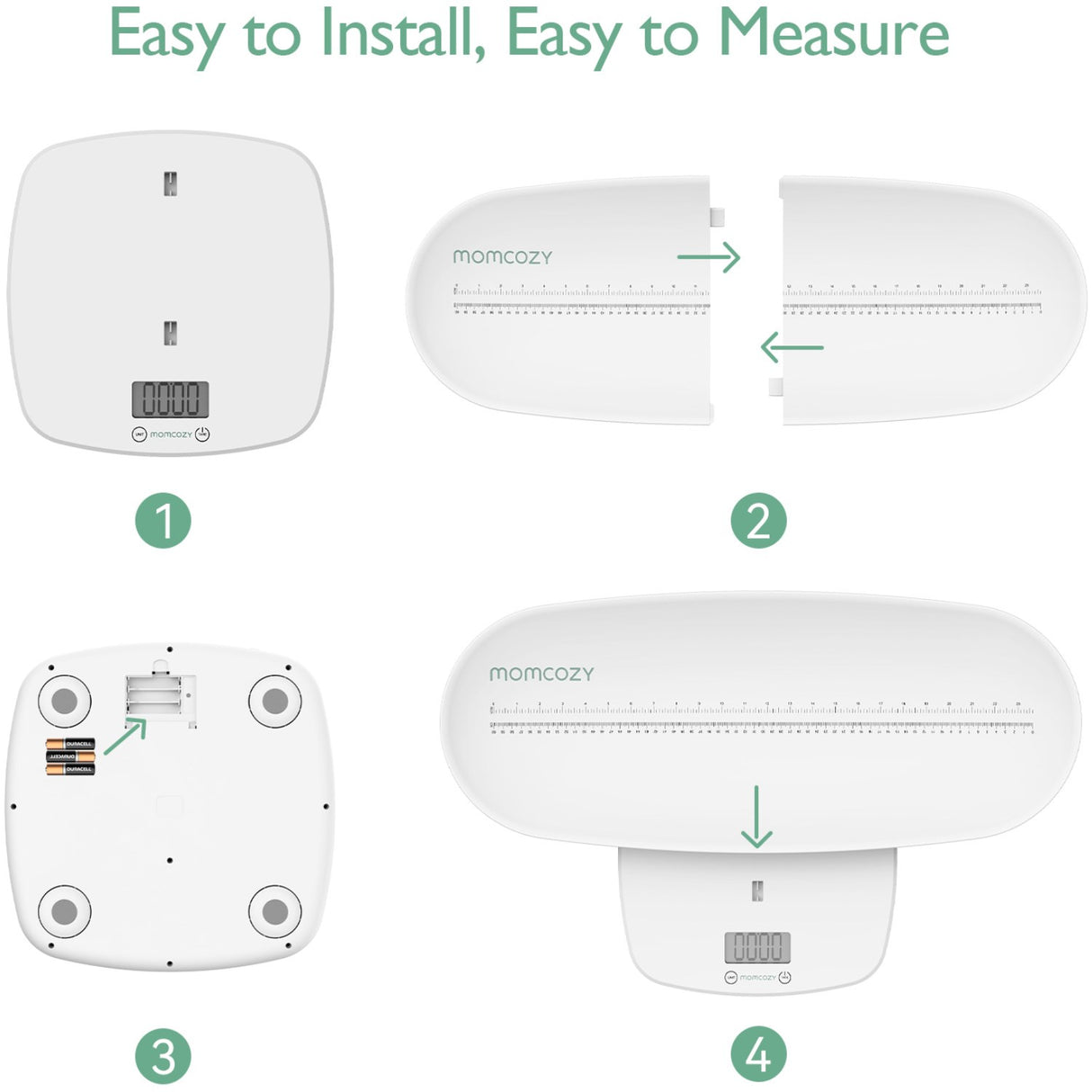 Momcozy Multi-Function Baby Scale - Weight & Height Measurement