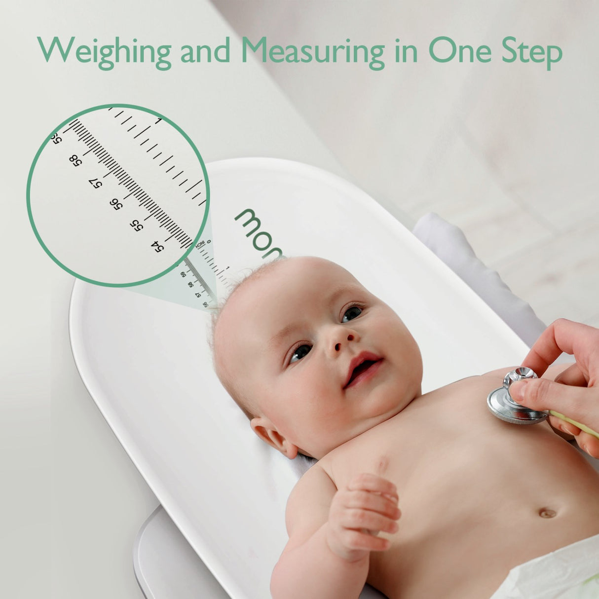 Momcozy Multi-Function Baby Scale - Weight & Height Measurement