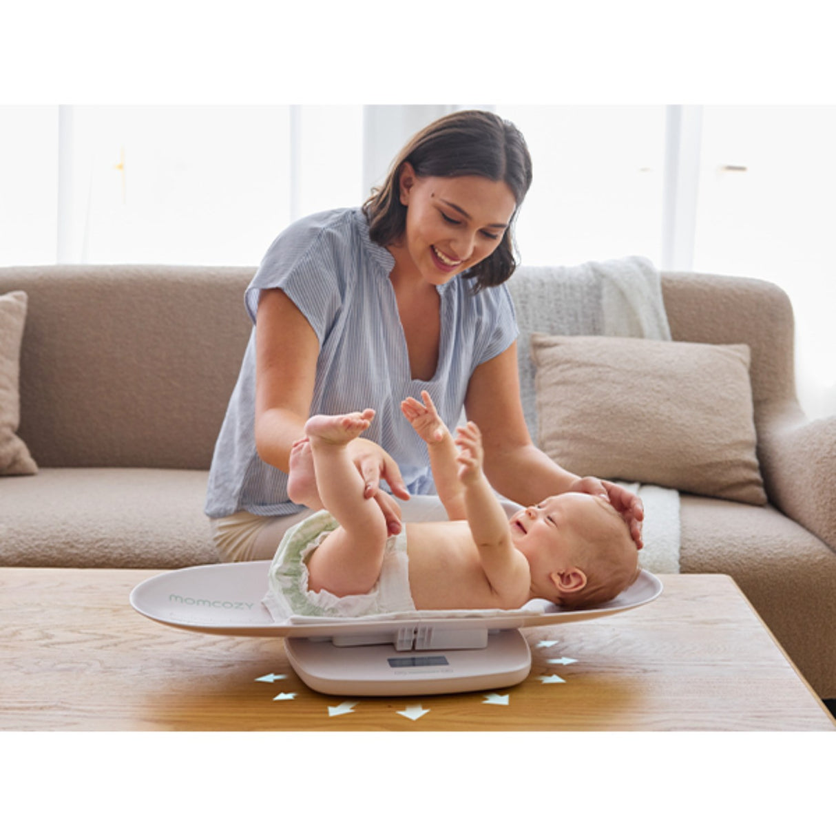 Momcozy Multi-Function Baby Scale - Weight & Height Measurement