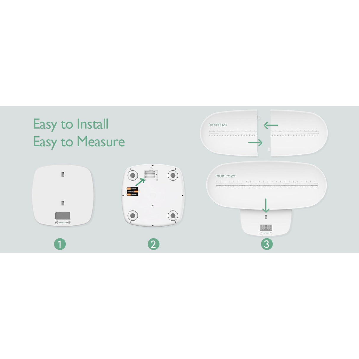 Momcozy Multi-Function Baby Scale - Weight & Height Measurement