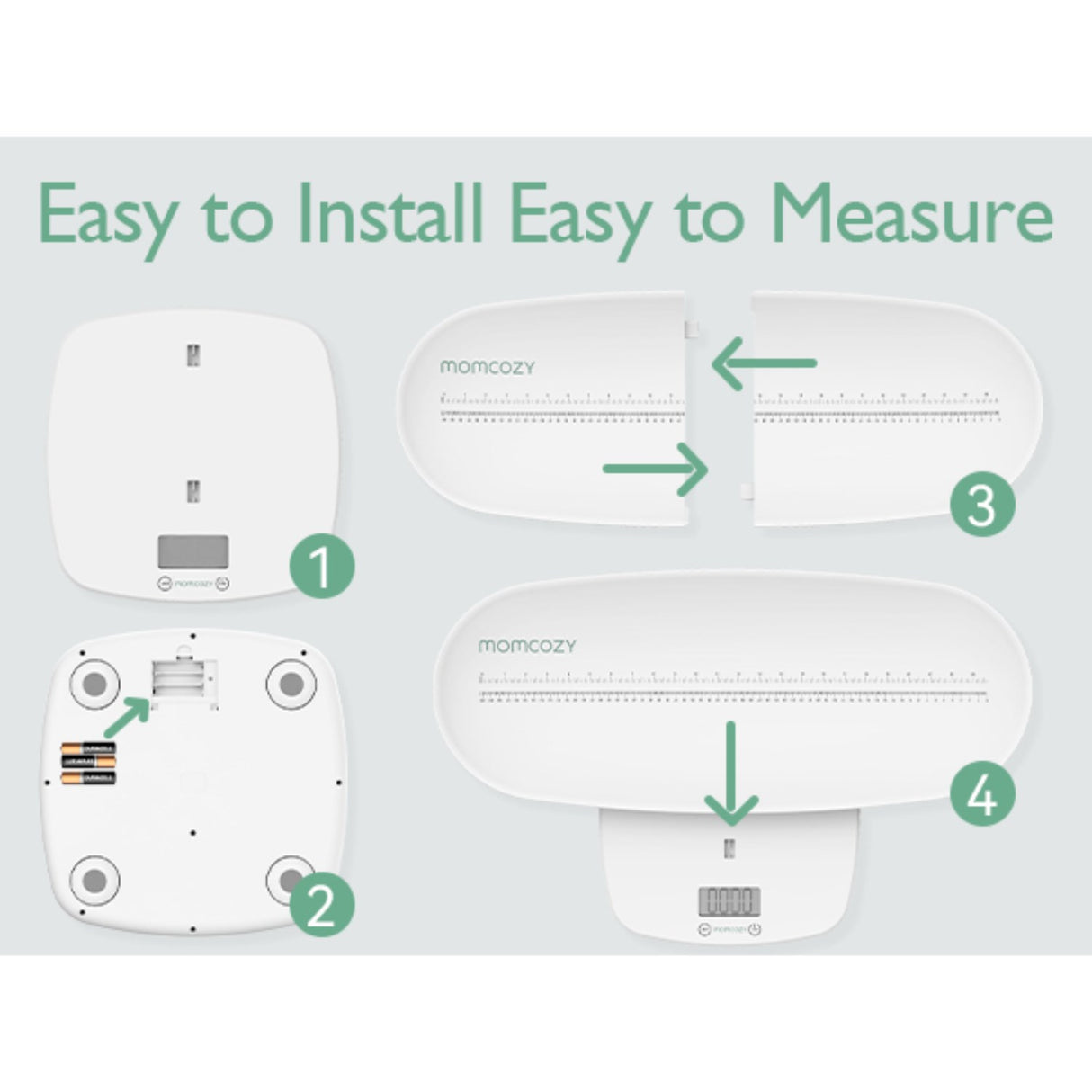 Momcozy Multi-Function Baby Scale - Weight & Height Measurement